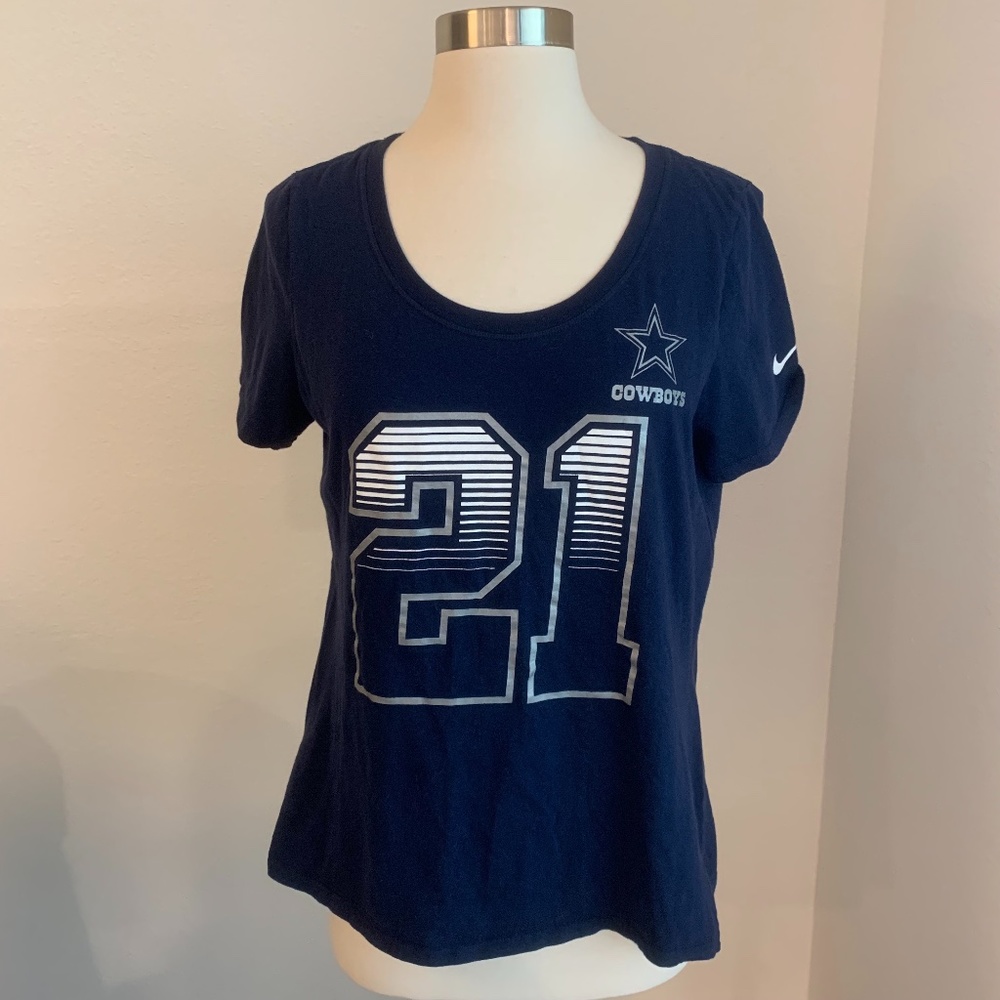 Nike Dallas Cowboys 21 Zeke Elliott Player T-Shirt, Sz L